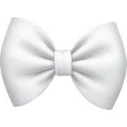 White bow sticker