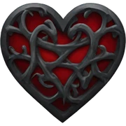 Gothic heart sticker