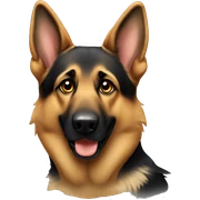 german shepherd  sticker