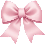 light pink ribbon bow sticker
