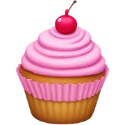 Pink cupcake sticker