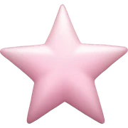 pale pink star sparkle sticker