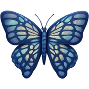 Navy blue butterfly  sticker