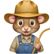 ratón agricultor sticker