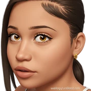 realistic portrait of a girl sticker