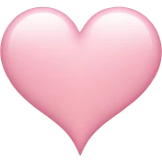 soft pink heart sticker