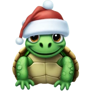 snowman turtle sticker