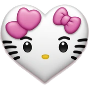 hello kitty heart sticker