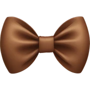 brown bow sticker