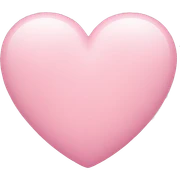 Pastel pink heart emoji sticker