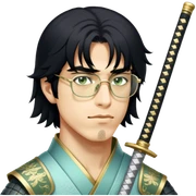 Elegant Samurai sticker