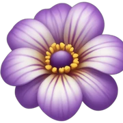 Purple flower sticker