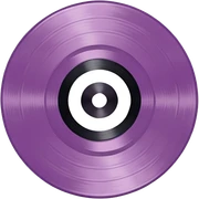 Mauve record  sticker