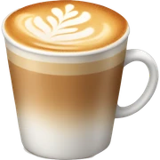 cup of latte   sticker