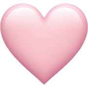 light pink heart  sticker