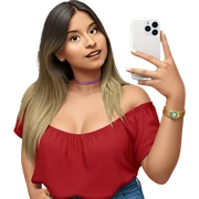 casual indoor style portrait sticker
