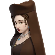 girl with hat and jewelry sticker