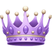Pastel purple crown sticker