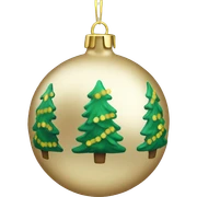 Christmas tree bauble sticker