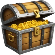 Treasure chest sticker