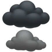 black clouds sticker