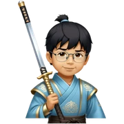 Elegant Samurai sticker