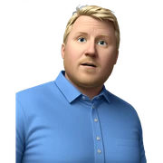 blonde boy in blue shirt sticker