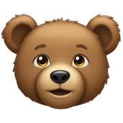 Teddy bear sticker