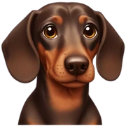 Brown Dachshund sticker