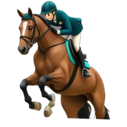 showjumping horse sticker