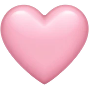 Light pink heart sticker