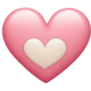 Heart soft sticker