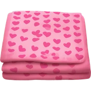 pink blanket with hearts sticker