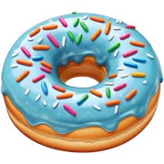 frosted donut sticker