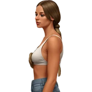 casual indoor fashion model sticker
