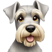 Blonde schnauzer sticker