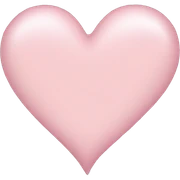 Light pink heart  sticker
