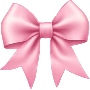 light pink ribbon bow sticker