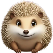 kiss hedgehog sticker