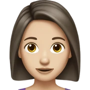 brunette hair white skin sticker