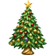 Elaborate delicate Christmas tree sticker