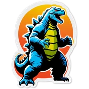 Godzilla  sticker
