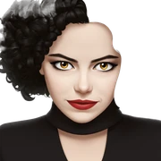 smiling girl with black hair sticker