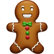 Gingerbread man sticker
