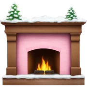 Winter Pink FirePlace sticker