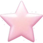 pale pink star sparkle sticker