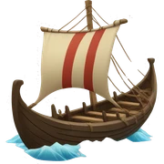 Viking longboat sticker