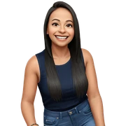 smiling girl in denim top sticker