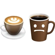Coffee and a notebook sticker