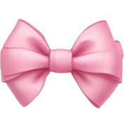baby pink bow sticker